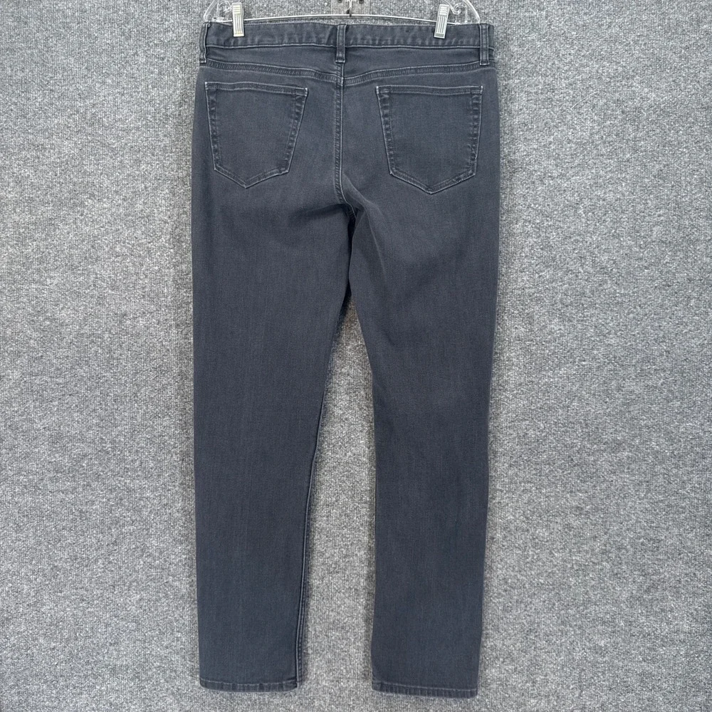 Banana Republic Traveler Jeans Mens 34x32 Gray Slim Fit Stretch Denim Pants